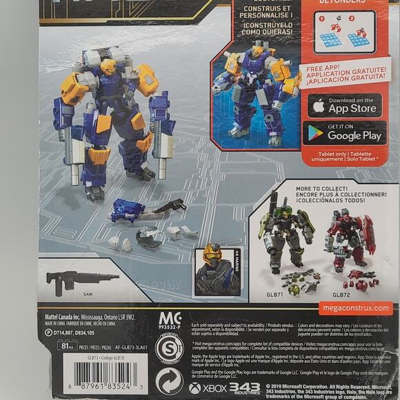 Mega Construx HALO Pro Builders SKYFIRE EXOSUIT FiGURE 81 pcs - Box Damage - Picture 9 of 12